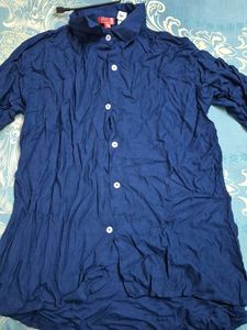 Navy Blue Shirt, office wear for girls