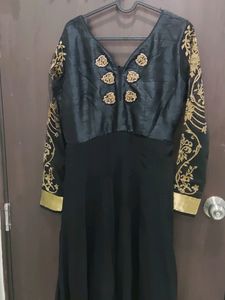 Beautiful Black Georgette Anarkali Dress