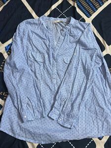 Blue Polka Dot Shirt