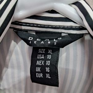 Black &amp; White Shirt Top