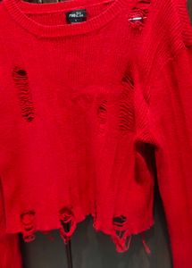 ✨ Rue21 Red Soft Sweater Crop Top❣️