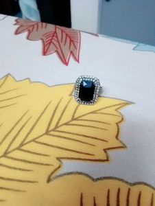 Statement Black Gem Ring