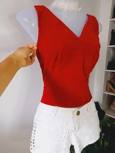 Velvet Backless Top