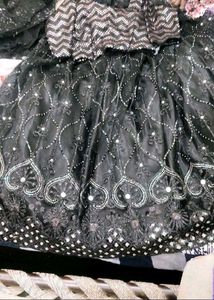 🖤 Black Heavy Wedding Engagement Lehnga