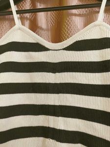 Striped Knit Crop Top