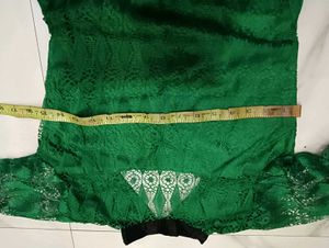 Green Lace Kurta