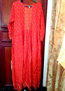 Red Long Kurta For Women