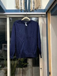 H&M Classic Navy Blue Pullover (Relaxed Fit - XS)