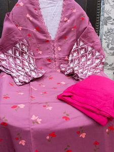 Pakistani Pure Cotton Fabric Heavy Work Embroidery