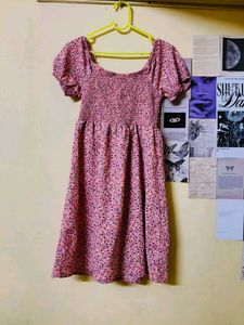 Floral Print Mini Dress