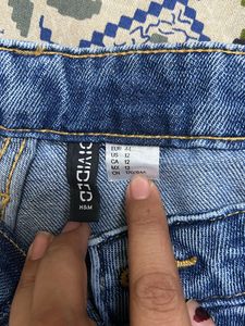 H&amp;M Blue Straight Leg Jeans