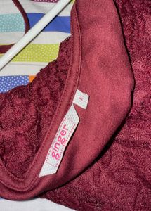 Ginger by lifestyle burgundy lacy Lace Dress Flare