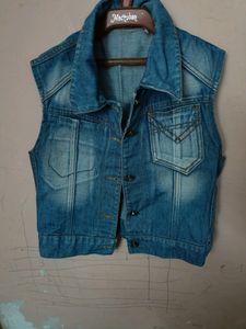 Denim Half Jacket