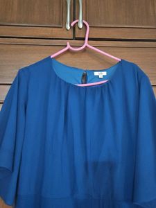 Elegant Blue Dress By AND on Sale