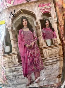 Pink Printed Kurta Set