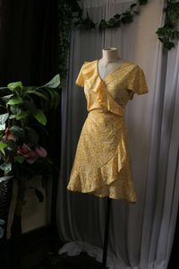 Urbanic Floral Yellow Dress