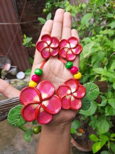 Handmade Clay Floral Necklace