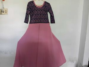 Elegant Pink &amp; Blue Dress