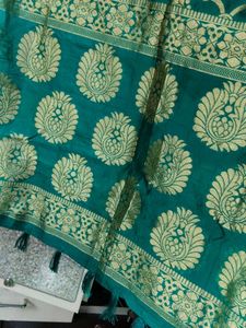 Emerald Green Brocade Dupatta