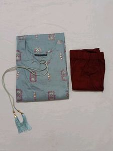 grey Kurti Set