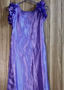 Satin Girls Stylish Dress,Night Dress,handmade