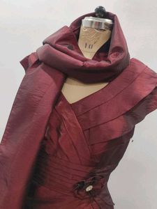 🤎Elegant Maroon Formal Dress