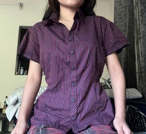 Striped Fitted Like Tee- Shirt