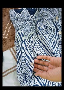 Rayon Crop Shirt Top