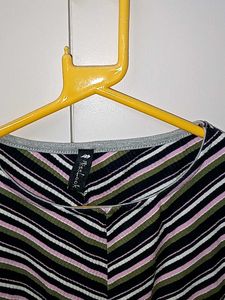 Striped 3/4 Sleeve Top