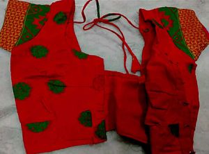 Red color Silk Blouse
