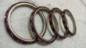 Purple Bangle Set