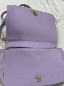 Lavender Textured Sling Bag