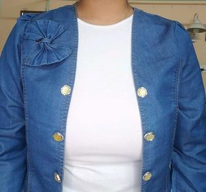 Denim Waist Coat