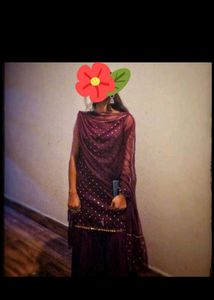 Partywear Sharara + Front skit Kurtis Combo