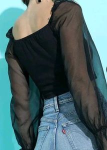 Chic Black Off-Shoulder Top