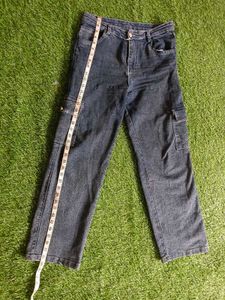 Cargo Jeans Women Black Color