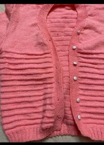 Cute Pink Knit Cardigan
