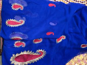 Royal Blue Beautiful Saree