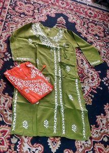 Pure Lucknowi Chickenkari Kurti
