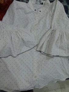 New Dotted White Top Branded Stuff