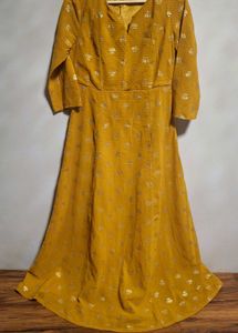 Indya Mustard Yellow Dress with Jacket