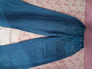 Wide Leg Denim Pants