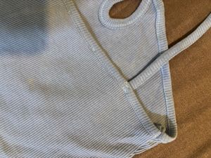 Cute Pastel Blue Crop Top