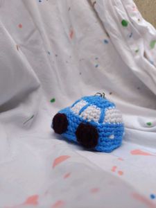 Crochet Mini Car Keychain 😍