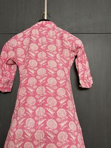 Pink Floral Kurta