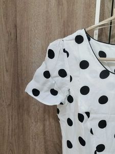 Polka Dot A-Line Dress