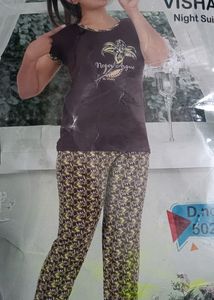 Pure Cotton New Night Suit (Unused)