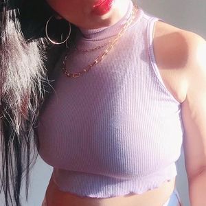 Purple Crop Top
