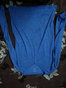 Blue Long Sleeve Top