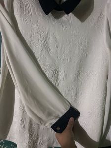 Black And White Formal Top